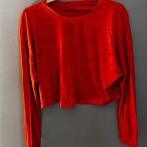 Orange Lulu lemon top